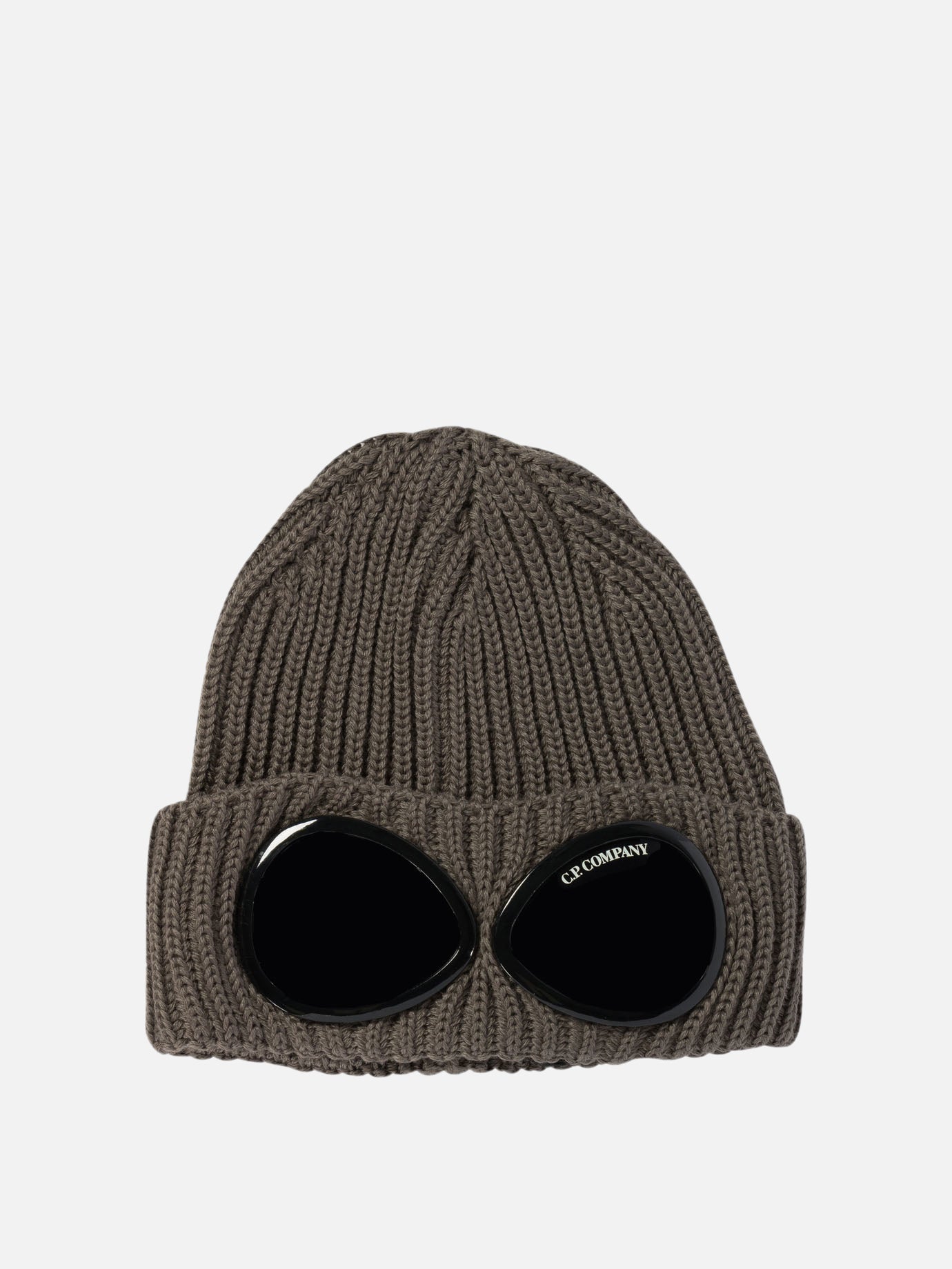 C.P. Company "Goggle" extra fine merino wool beanie Grey