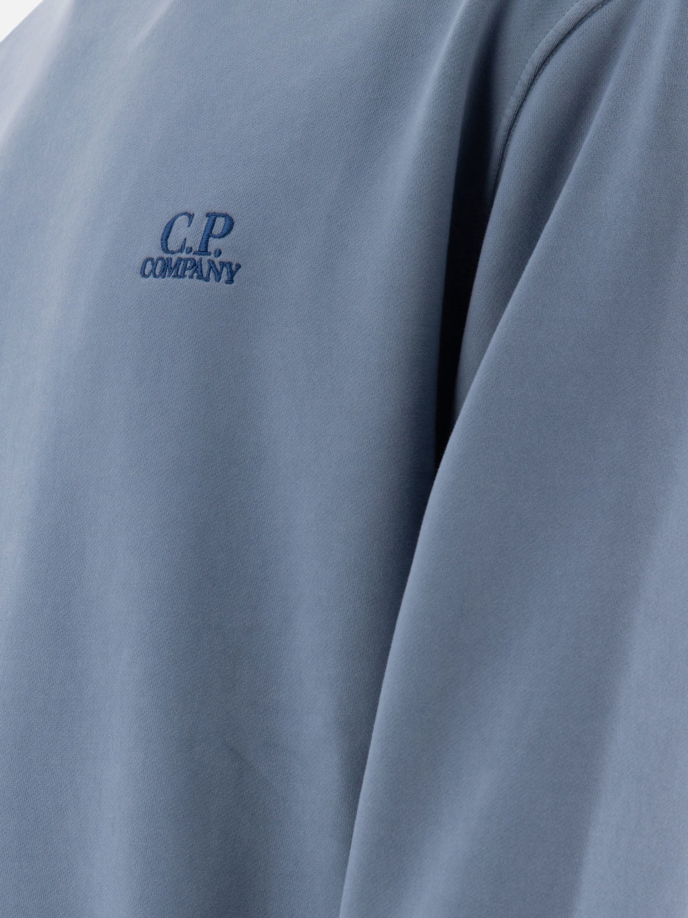 C.P. Company Sweatshirt with embroidered logo Light blue