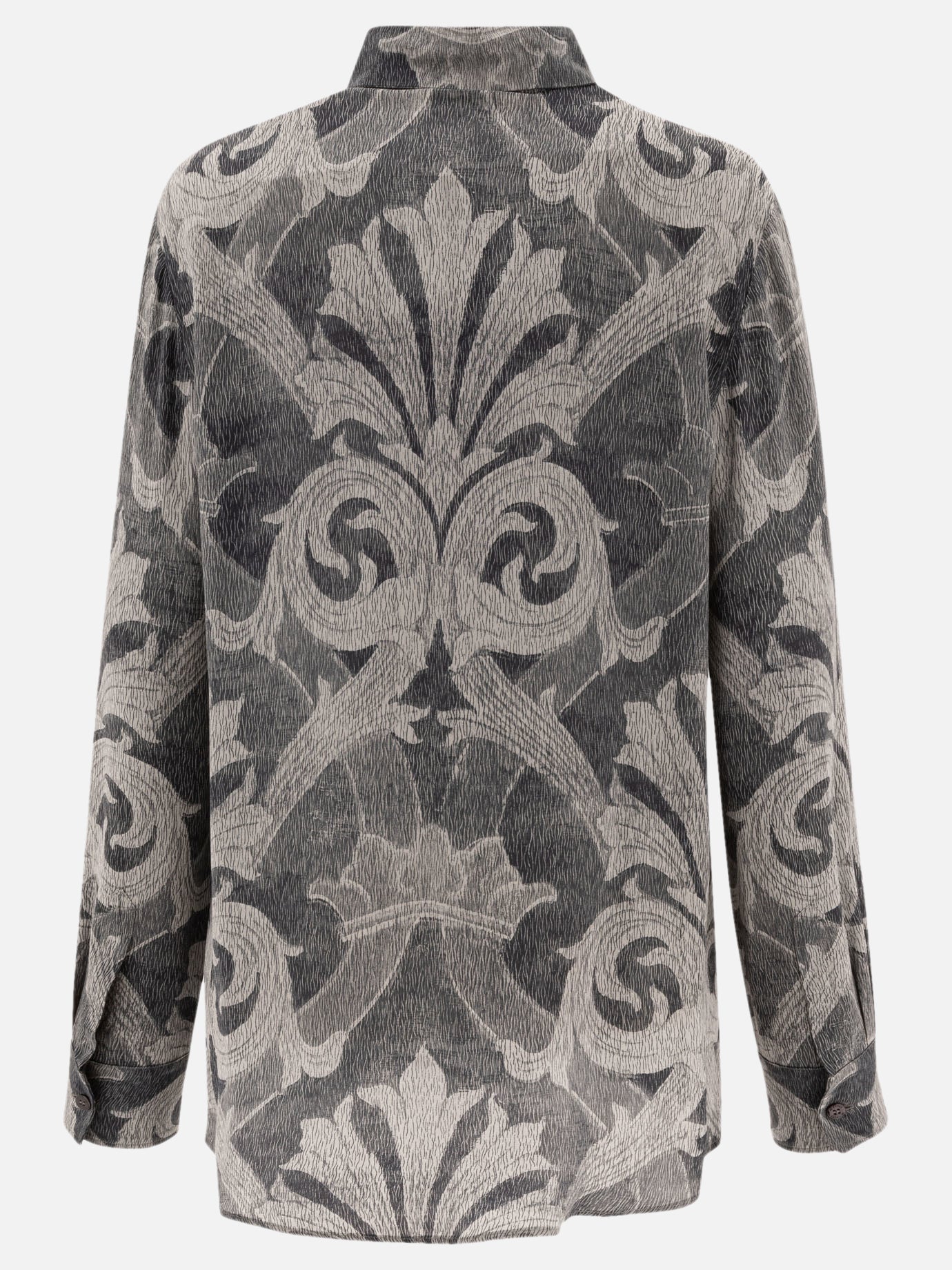 Etro Printed silk shirt Grey