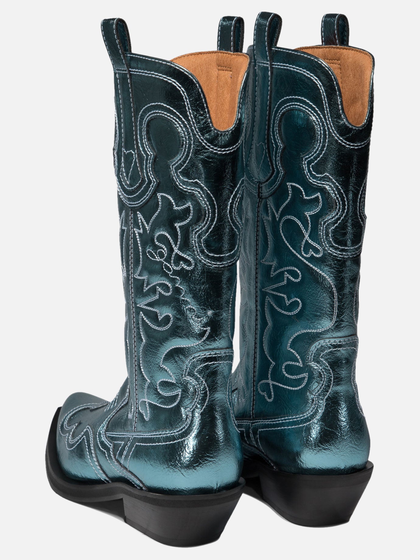 Western-embroidered boots