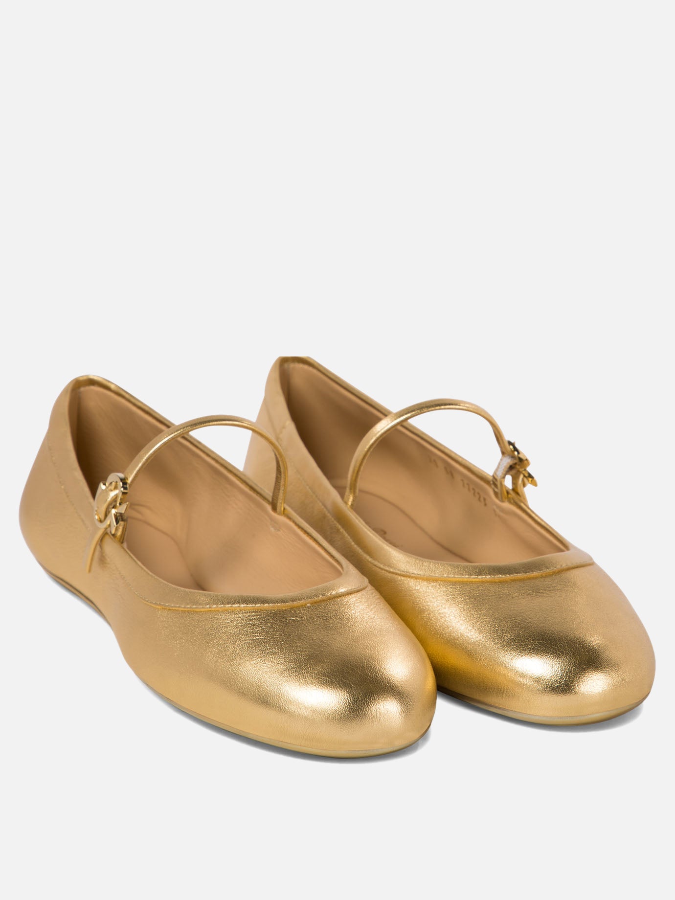 Gianvito Rossi "Carla" ballet flats Gold