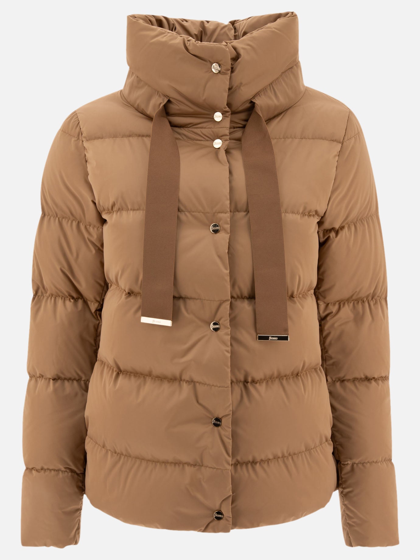 Herno Satin down jacket Brown