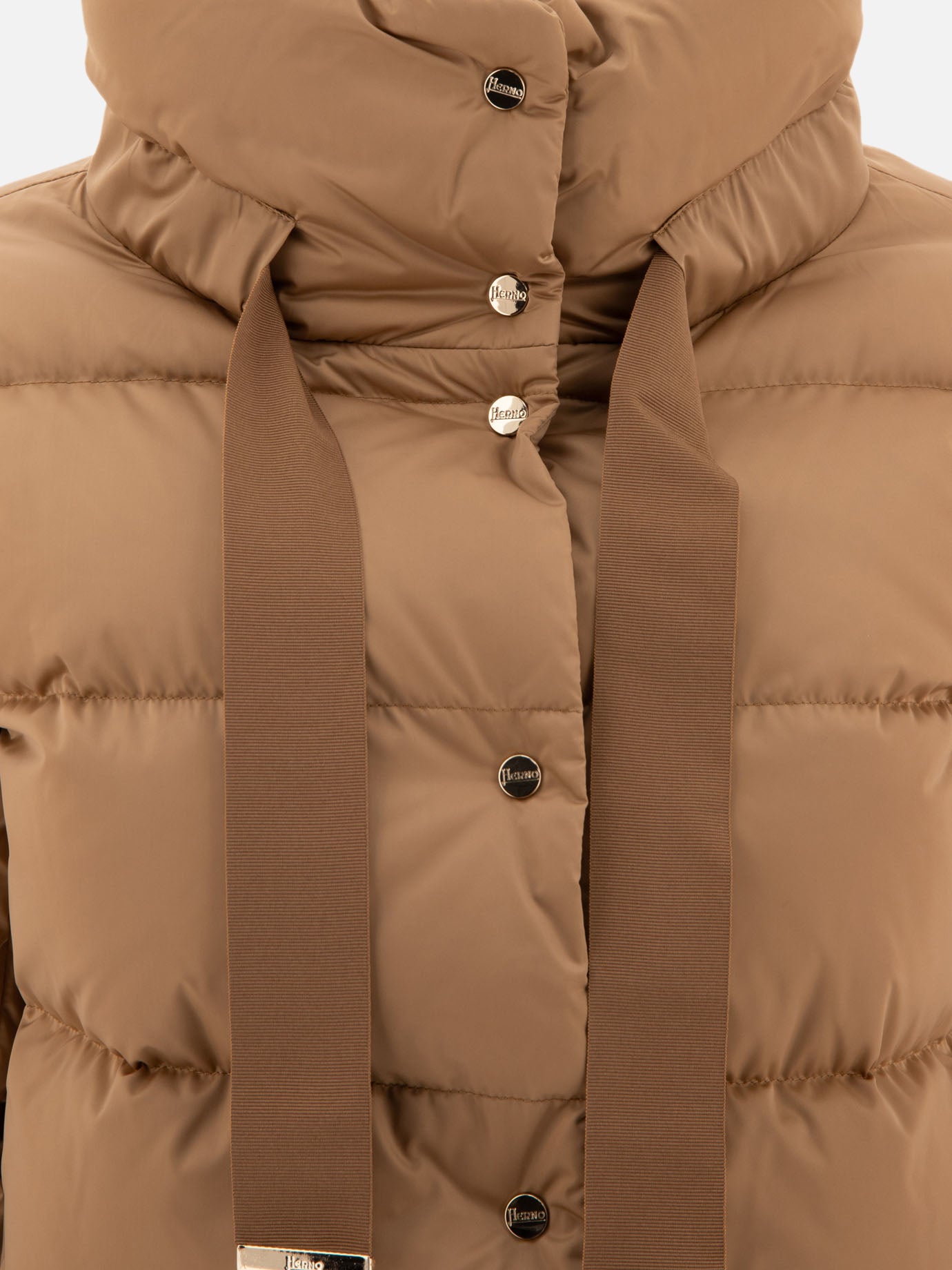 Herno Satin down jacket Brown