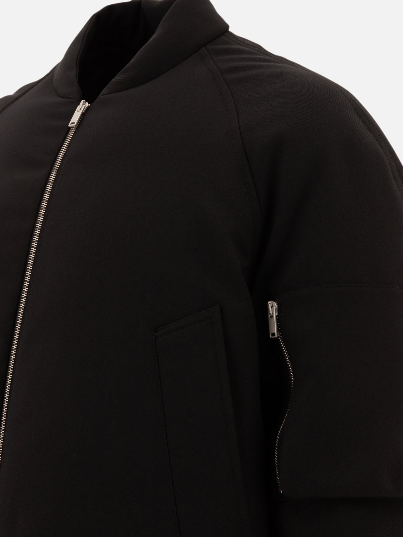 Jil Sander Water-repellent bomber jacket Black