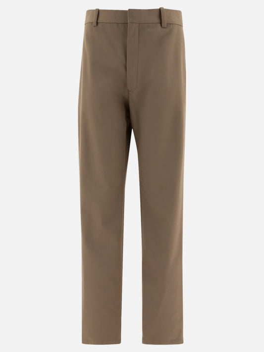 Loewe Cotton and silk trousers Green