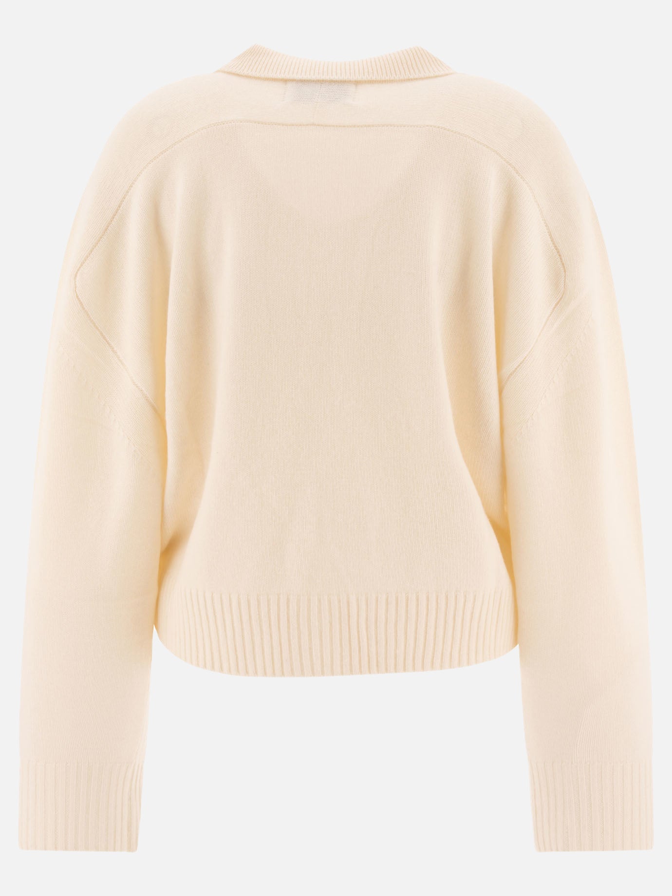 Loulou Studio "Homere" cashmere polo sweater White