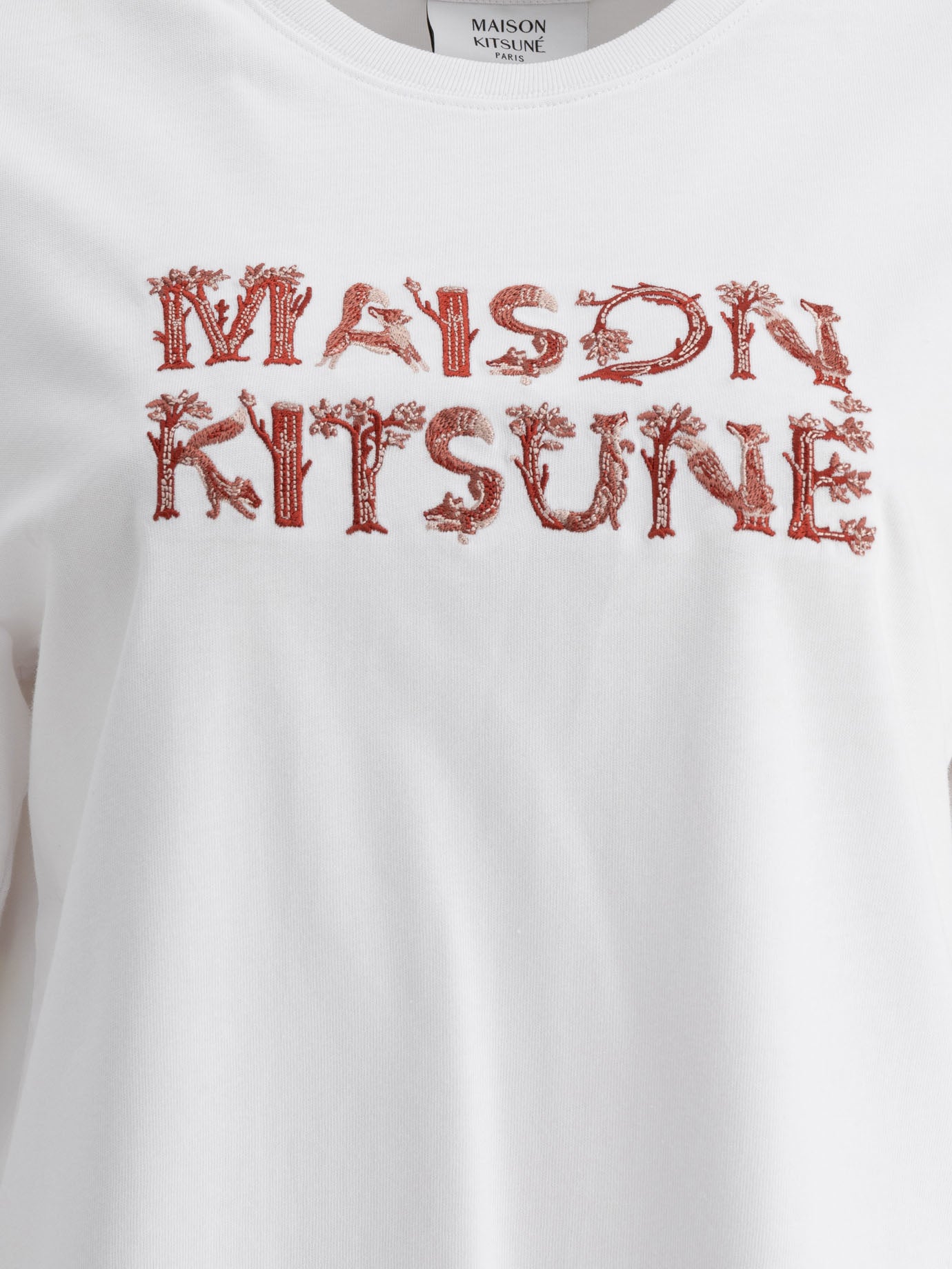 Maison Kitsuné "Woodland Alphabet" t-shirt White