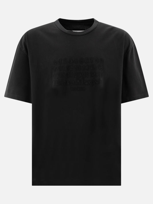 Maison Margiela T-shirt with embroidered logo Black