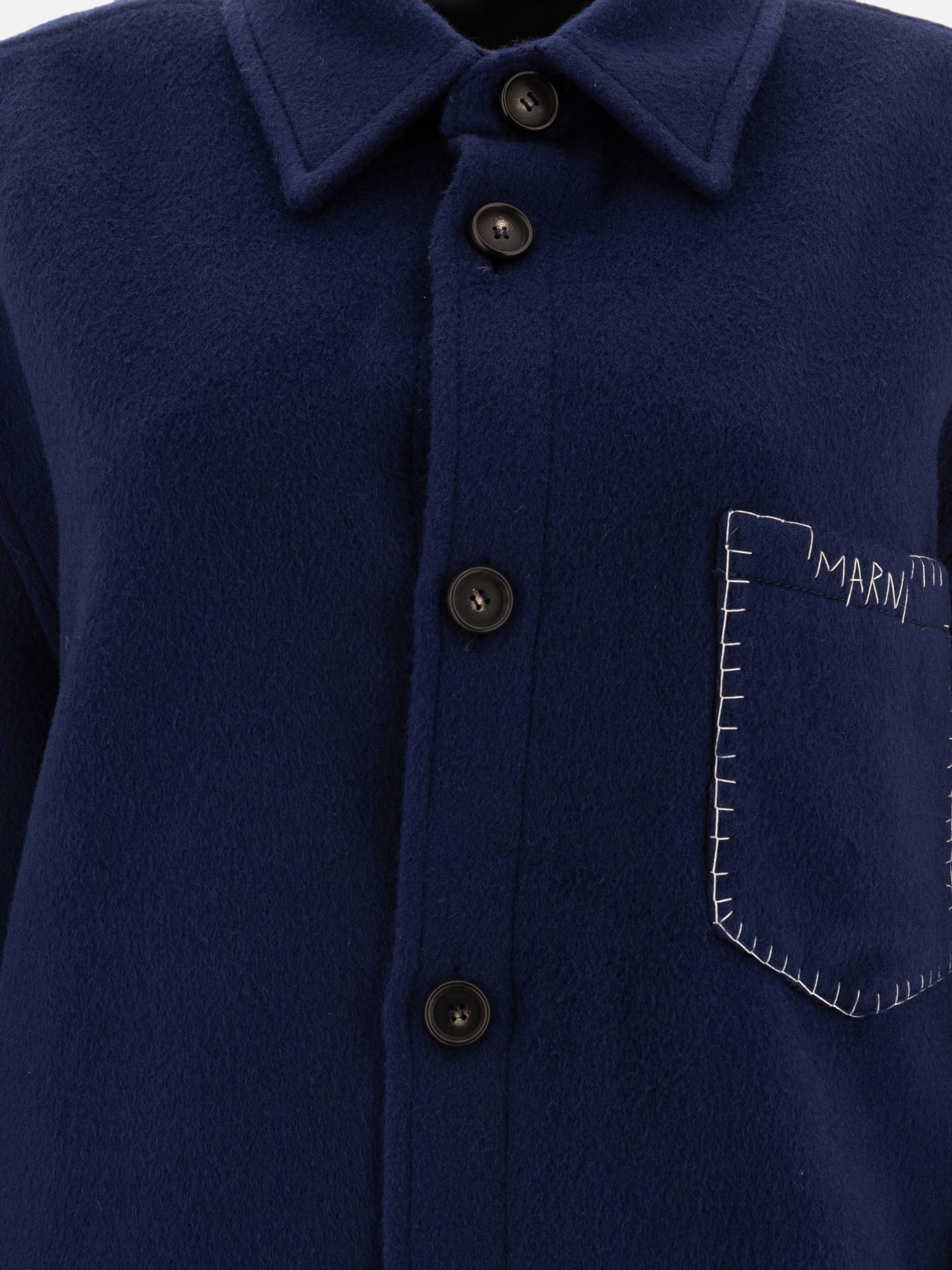 Marni Overshirt-style coat Blue