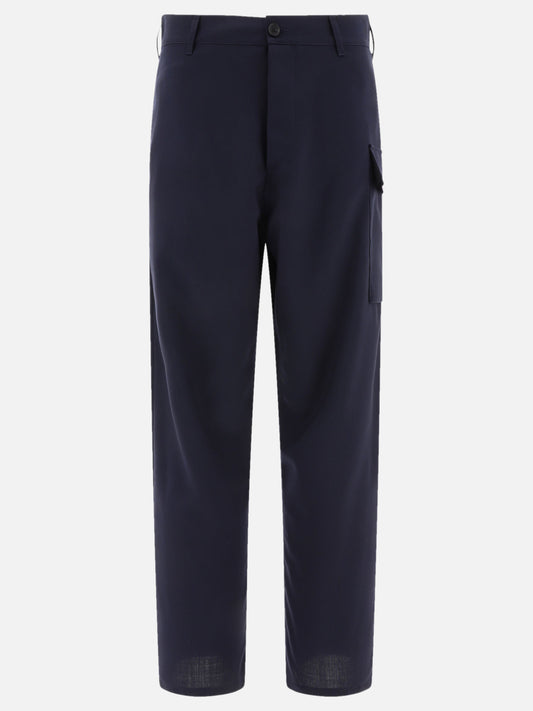 Marni Tropical wool cargo trousers Blue