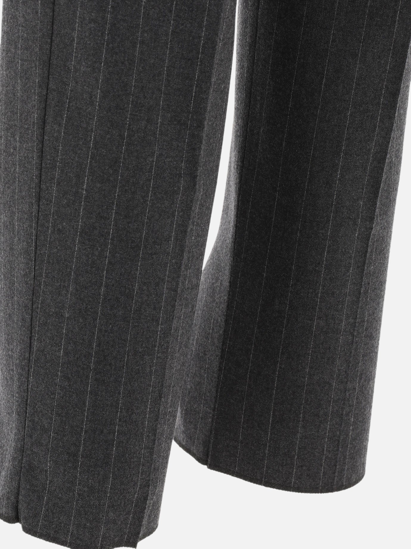 Cashmere pinstriped trousers