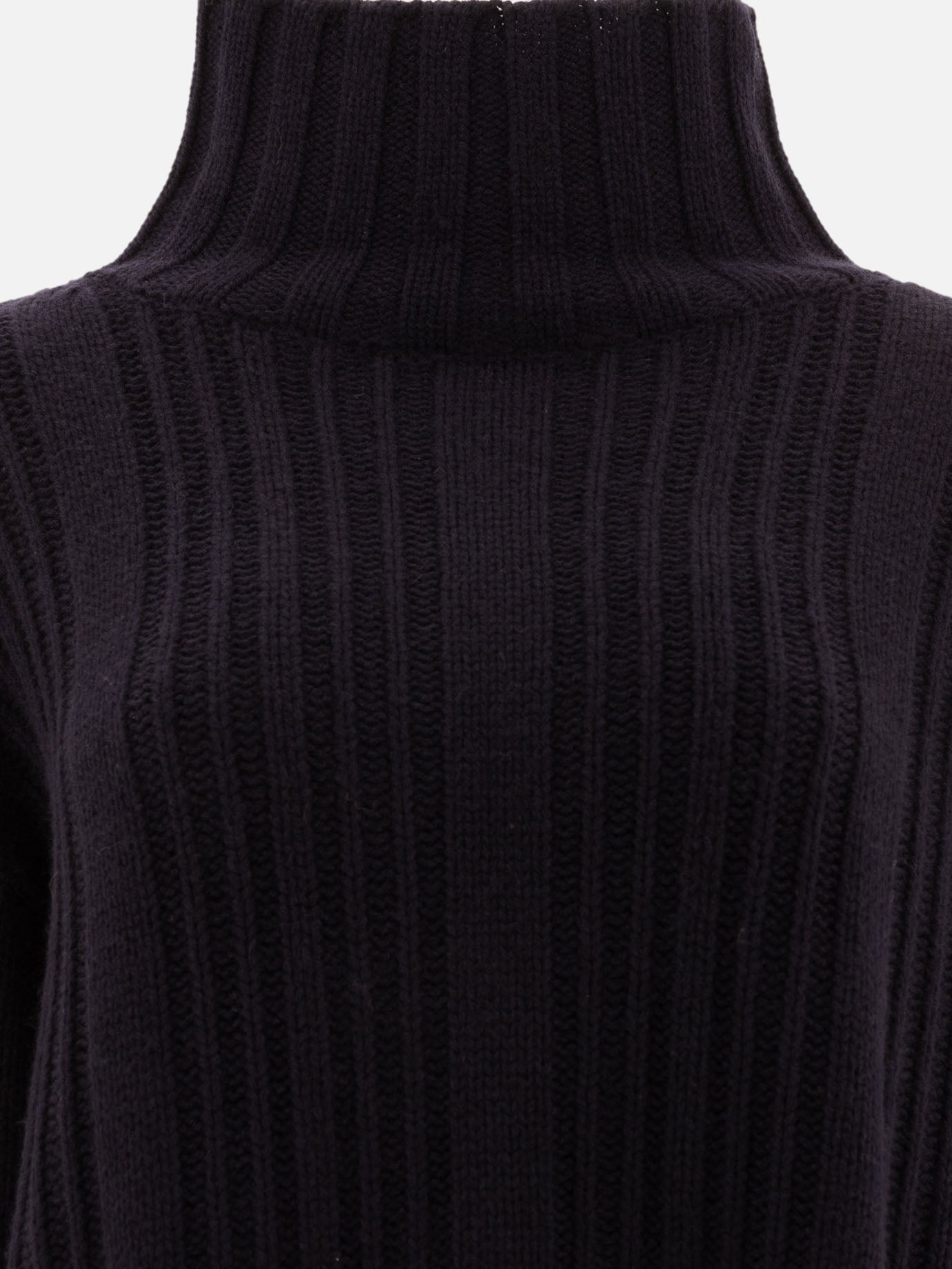 Max Mara Wool and cashmere turtleneck sweater Blue