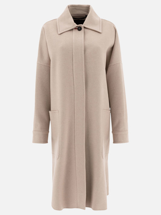 Max Mara Atelier Oversize coat in cashmere Beige