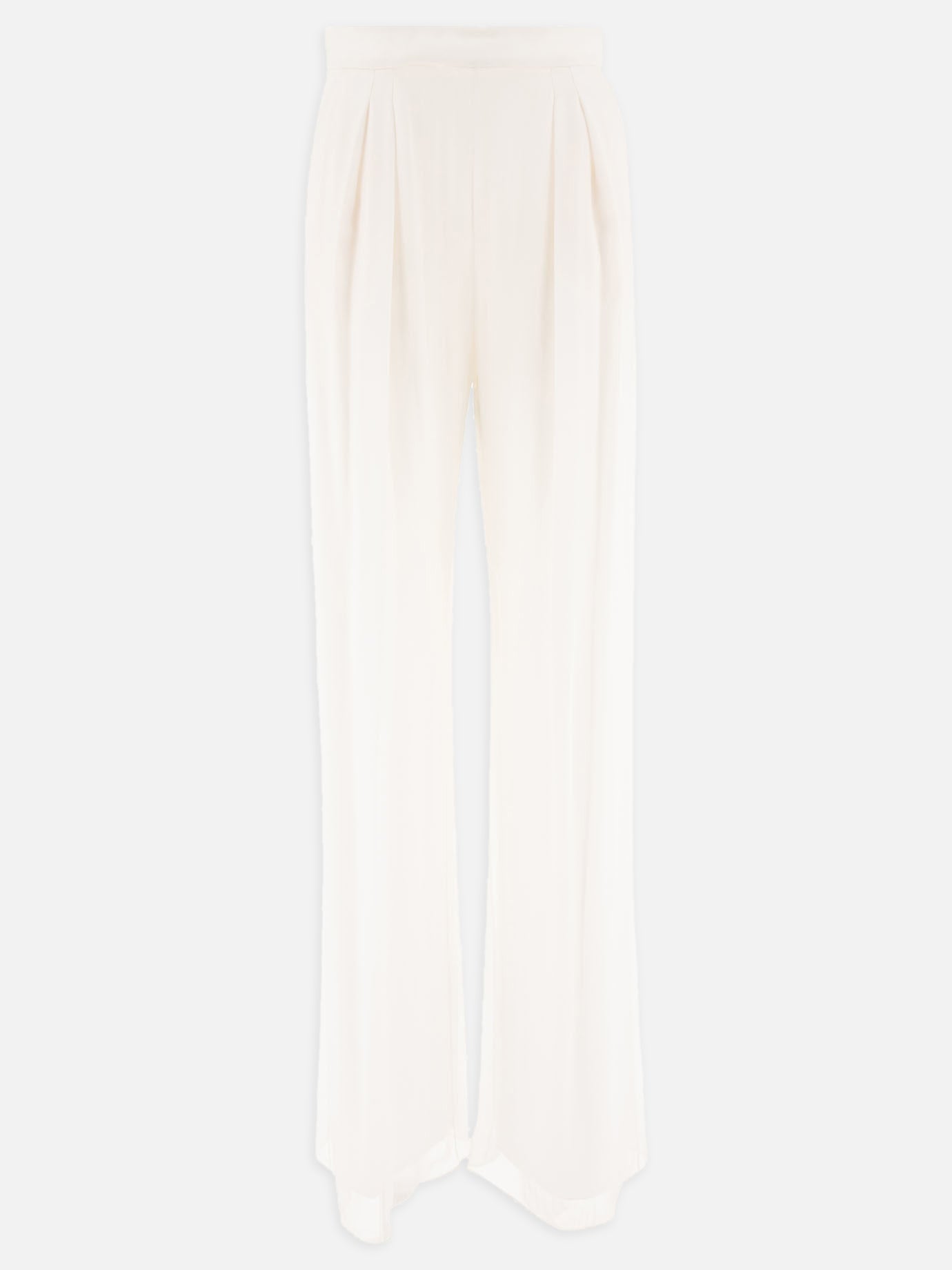 Silk chiffon trousers