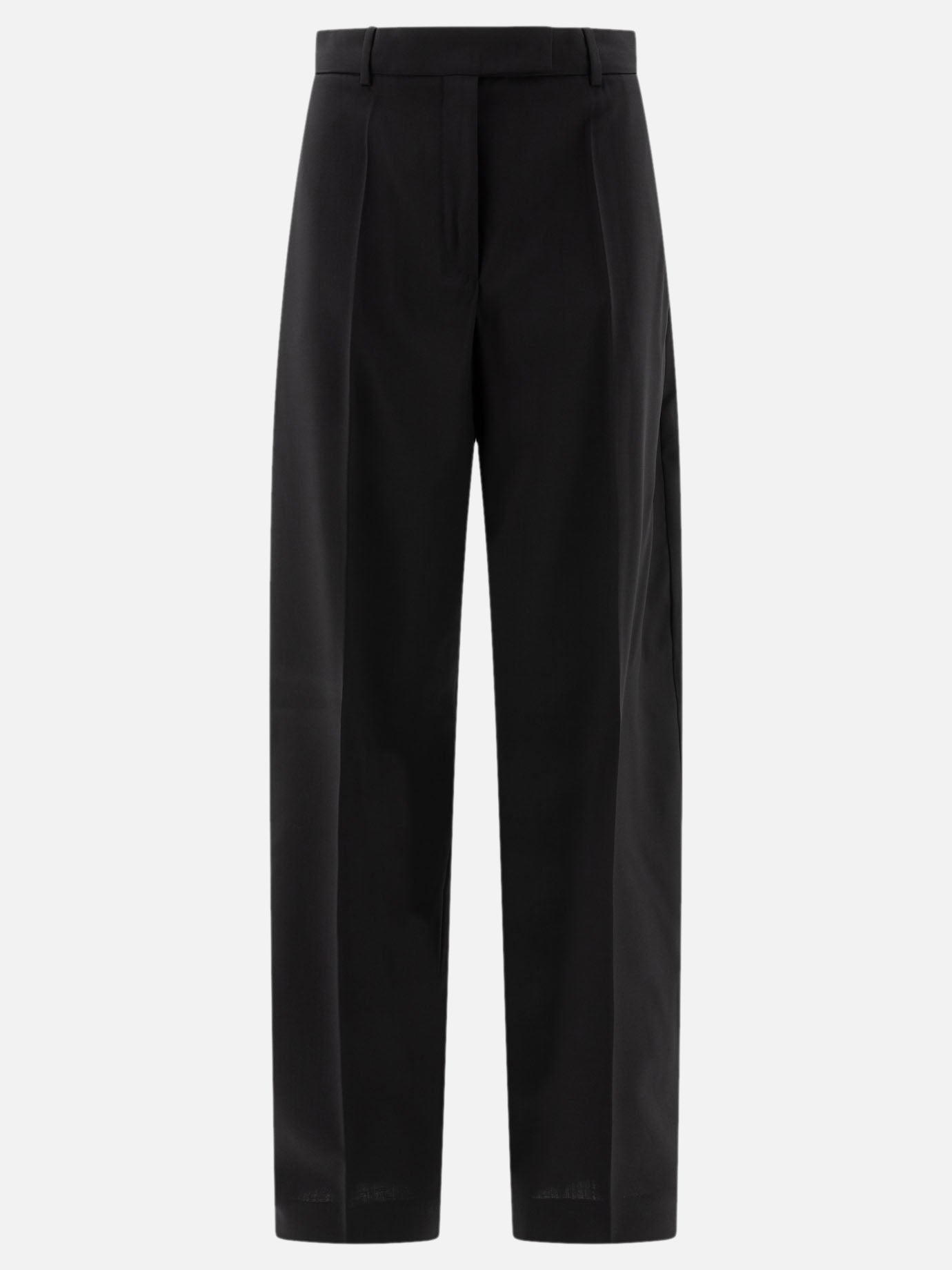 Max Mara Sportmax Oversize trousers in stretch wool Black