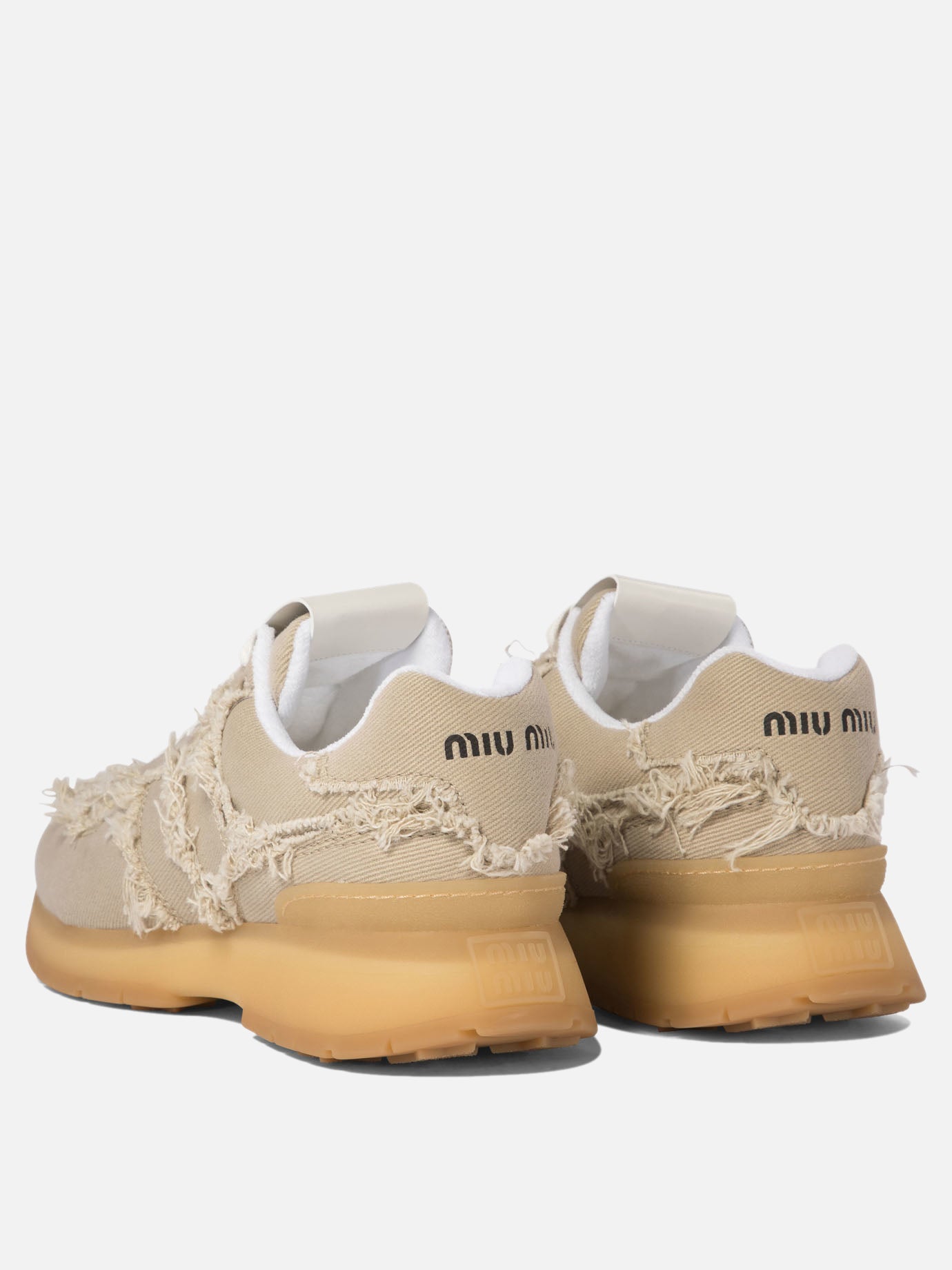 Miu Miu Denim sneakers Beige