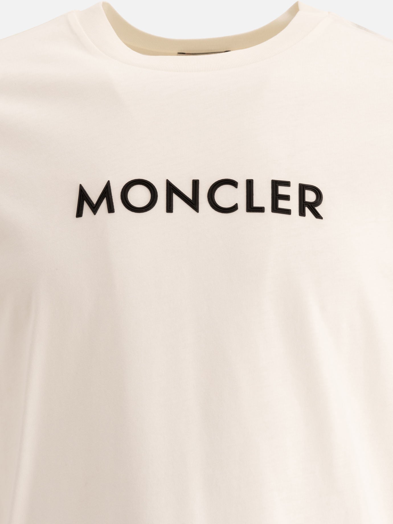 Moncler T-shirt with rubberised logo White