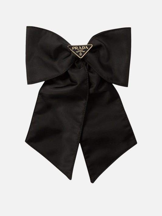 Prada Re-Nylon hair clip with bow Black