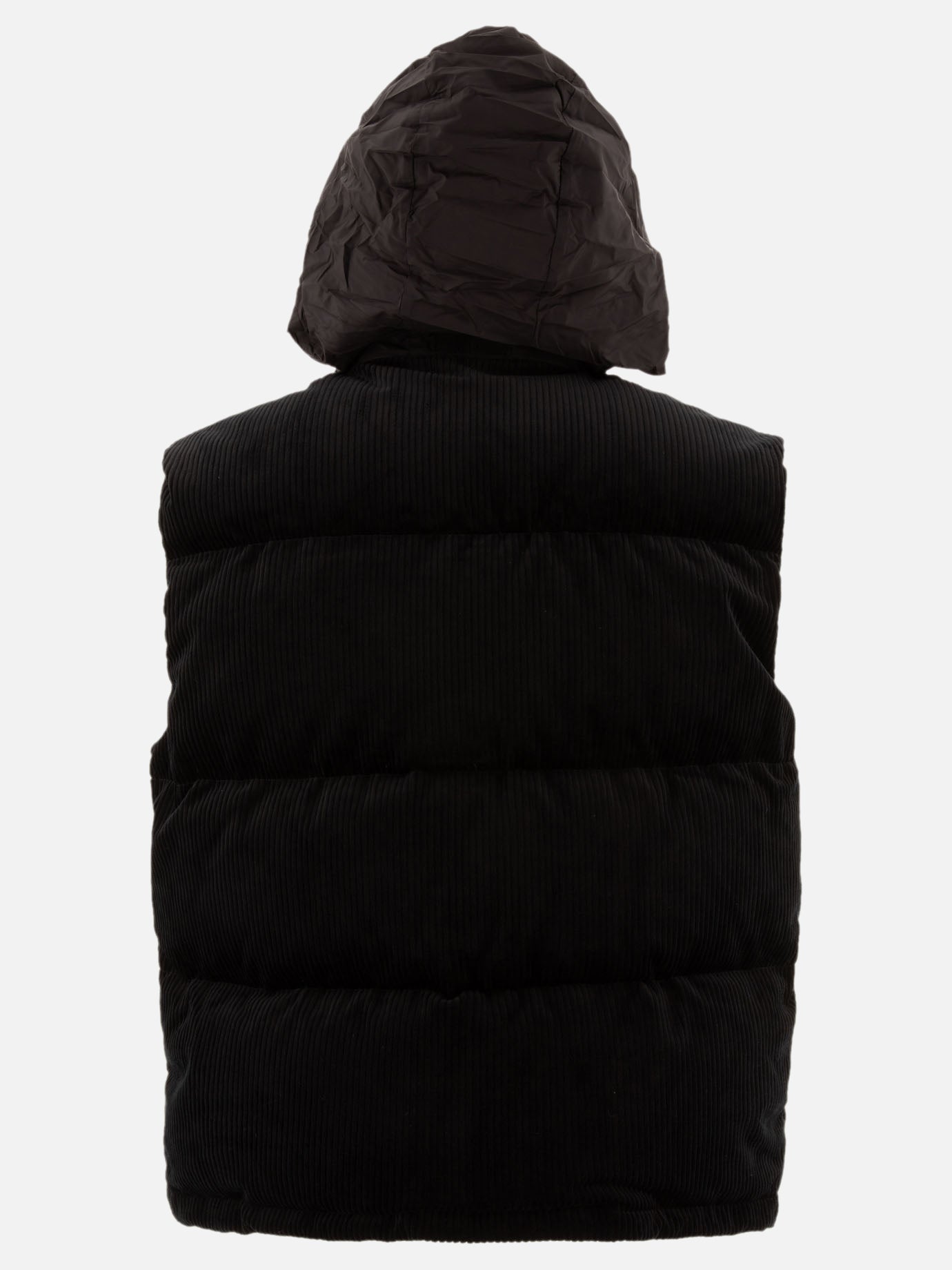 Prada Corduroy down vest Black