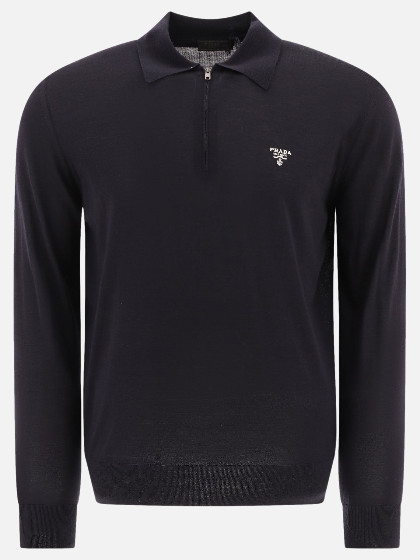 Virgin wool polo shirt