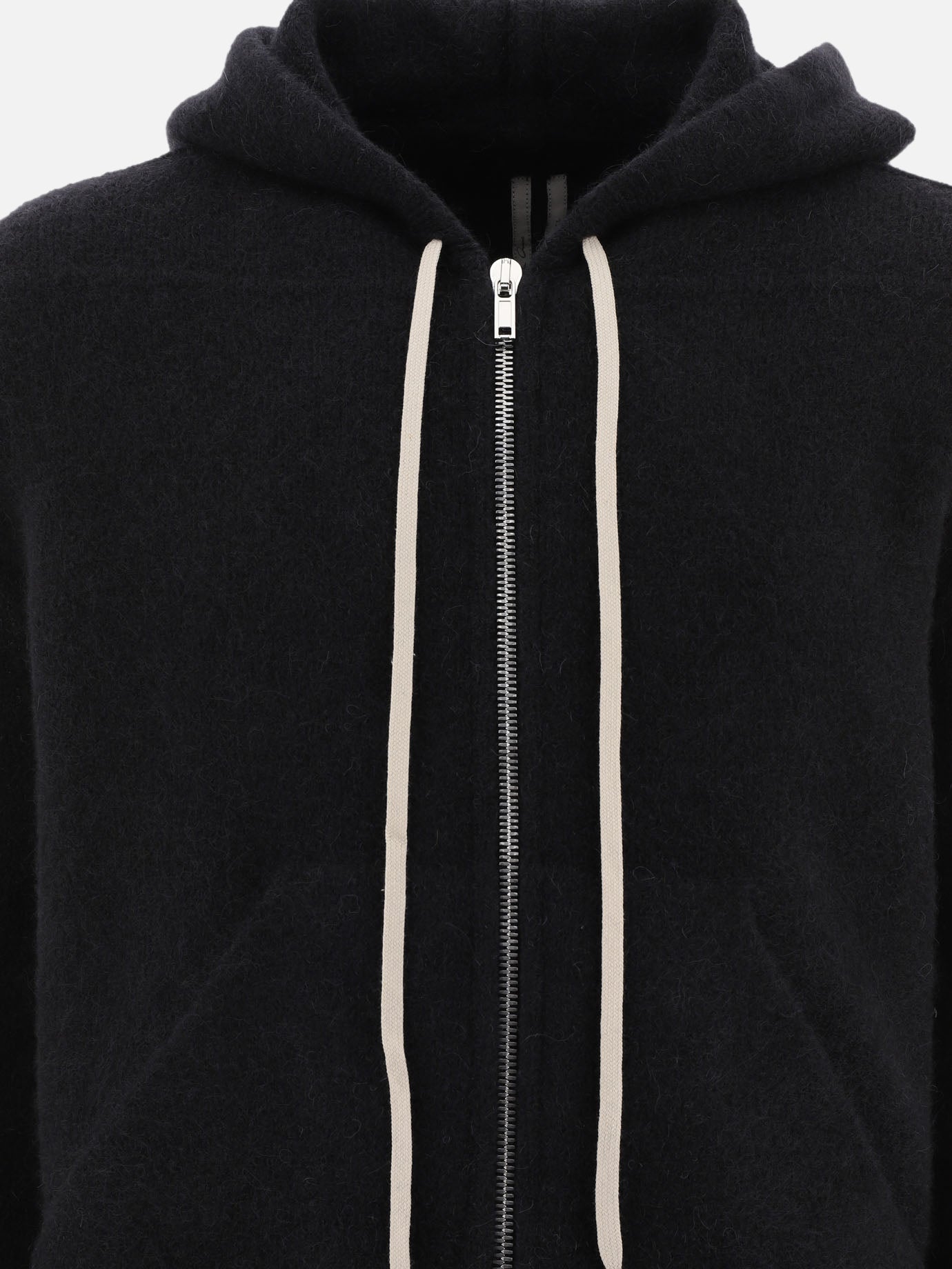 Sweater with hoodie and zipper