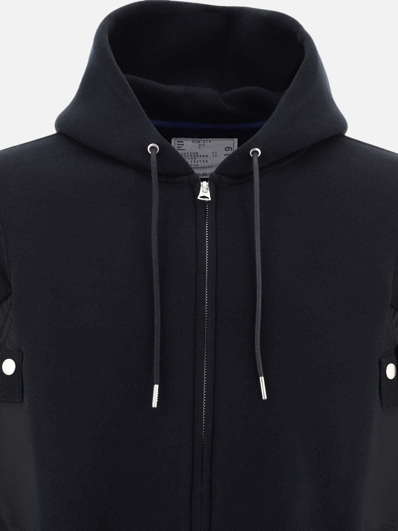 Hybrid zippered hoodie