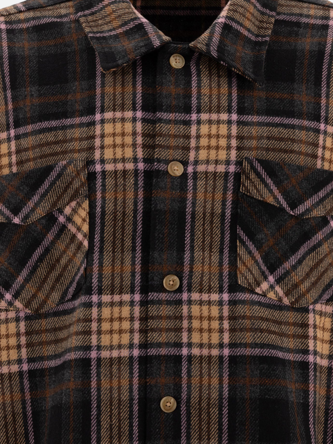 Stockholm Surfboard Club "Check" overshirt Brown