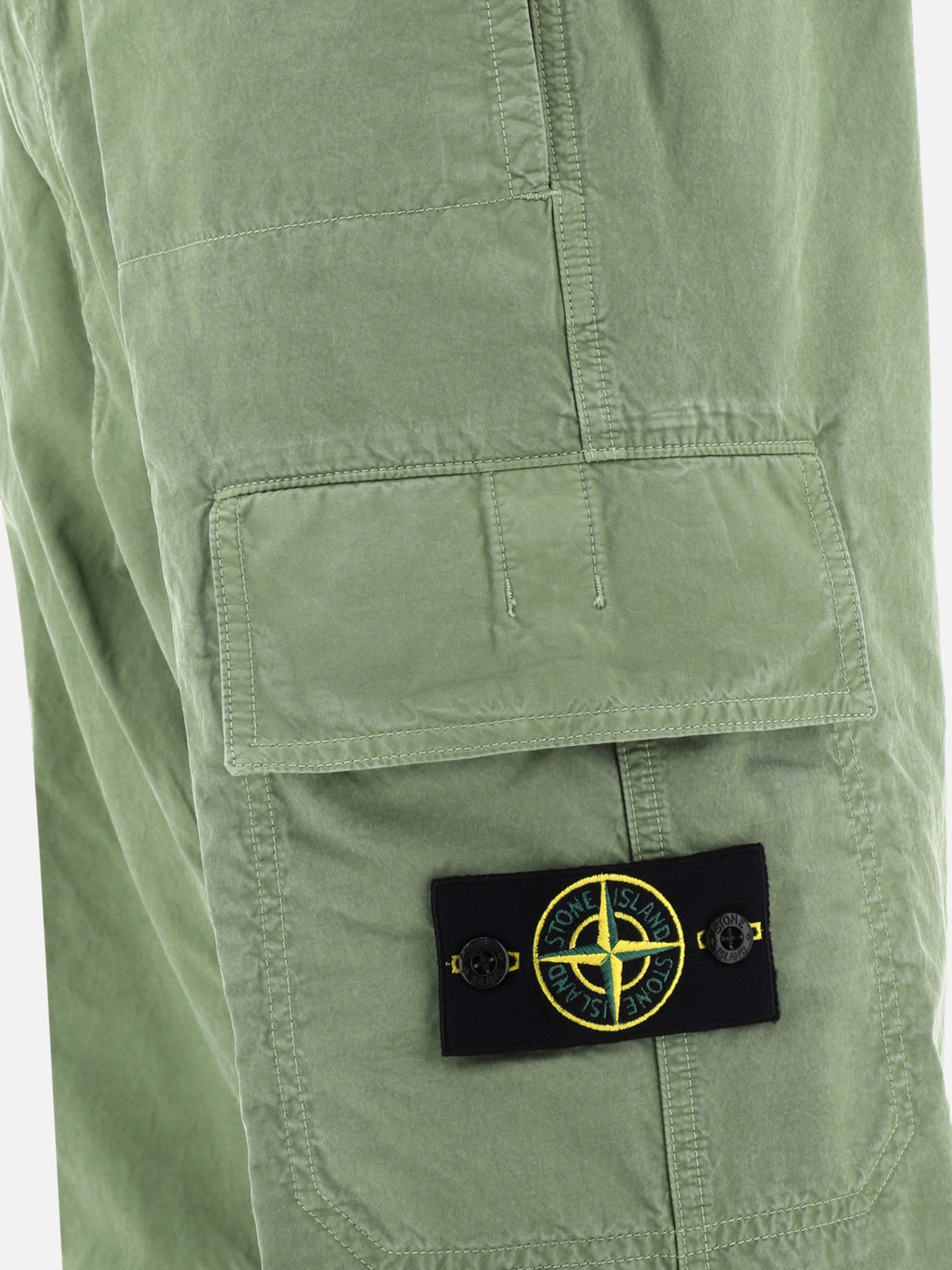 Stone Island "Compass" cargo trousers Green