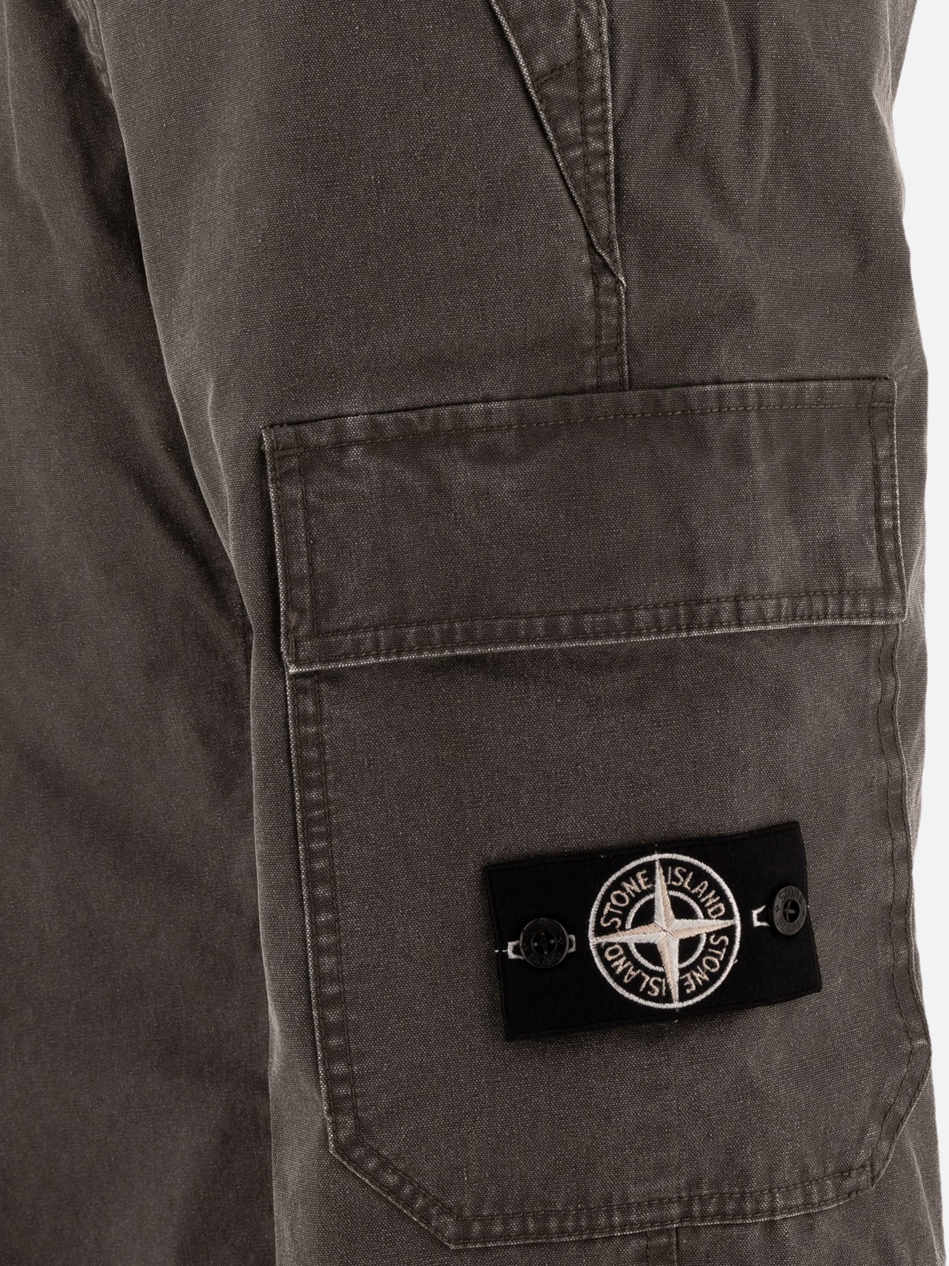 Stone Island "Panama Recyled Oxide Plating" trousers Grey