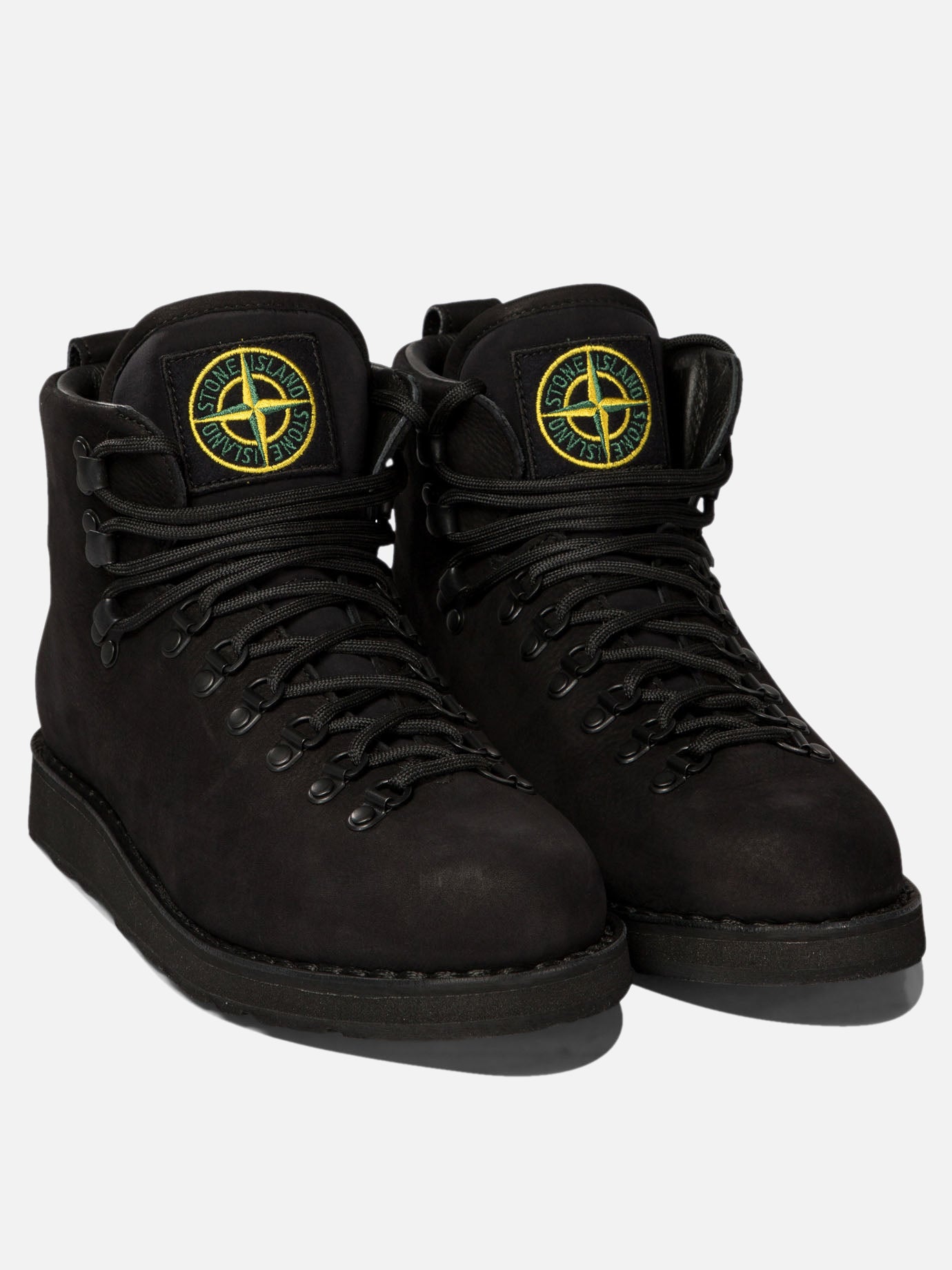 Stone Island Suede hiking boots Black