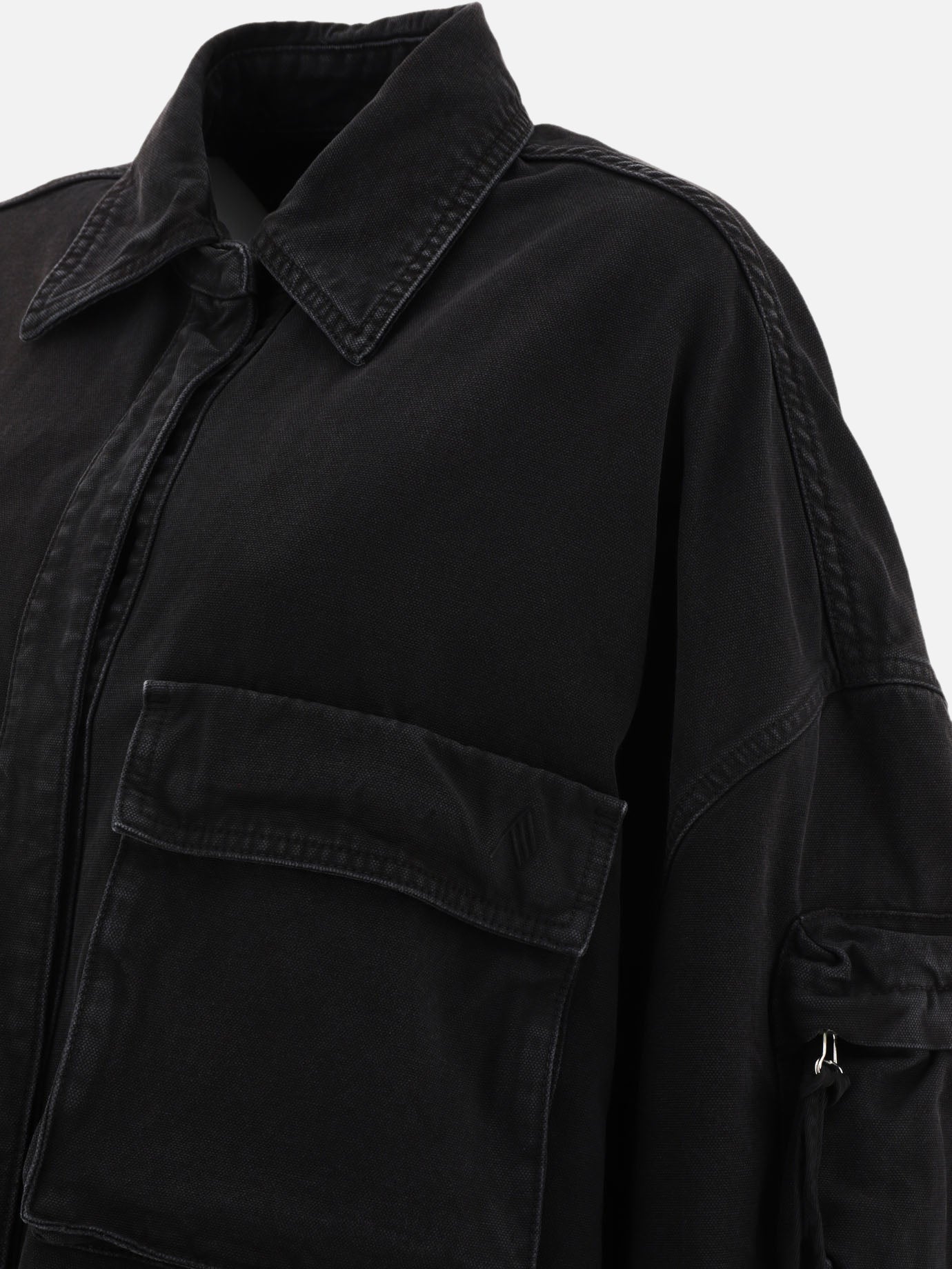 The Attico "Fern" coat Black