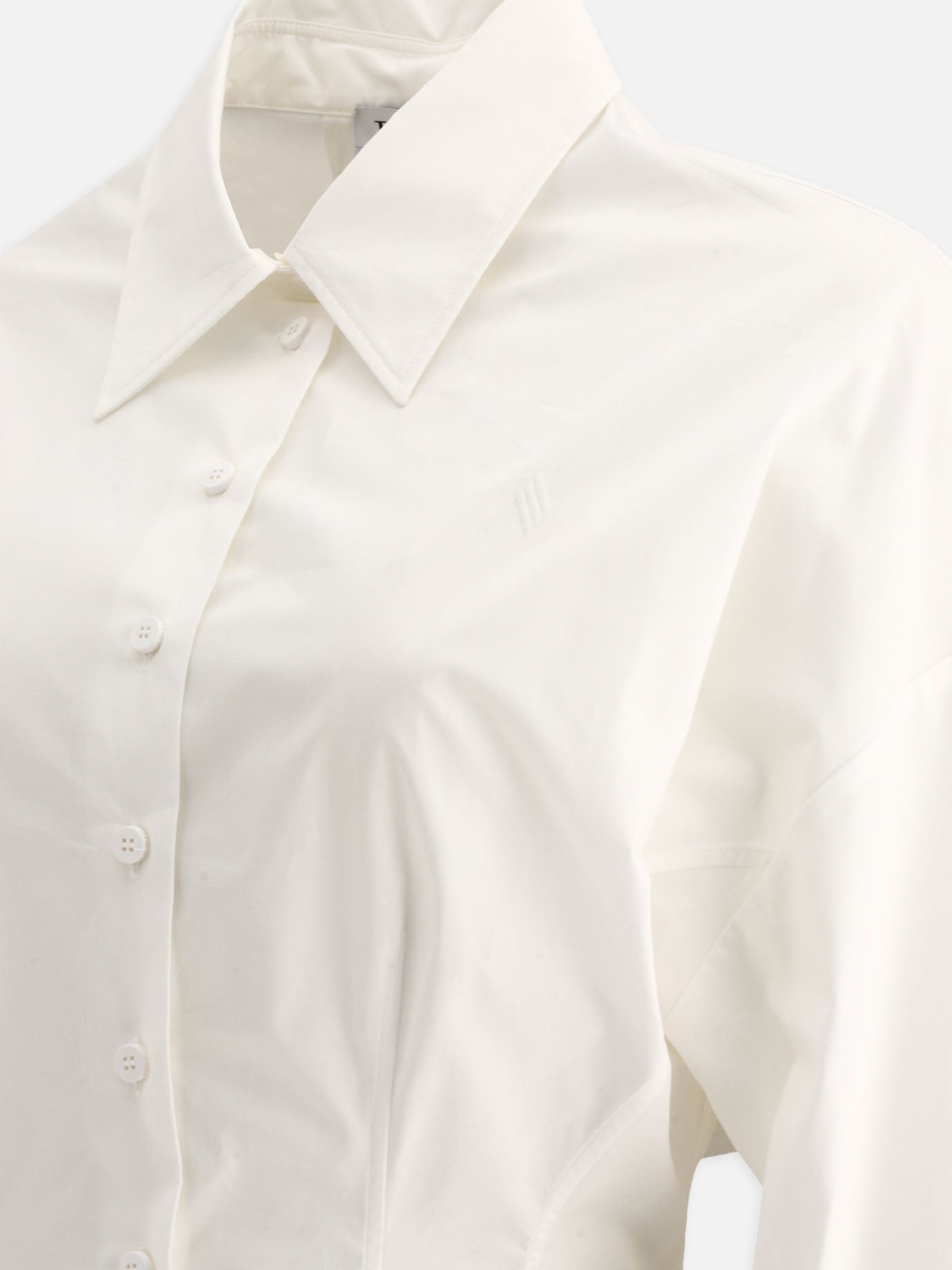 The Attico Asymmetric shirt White