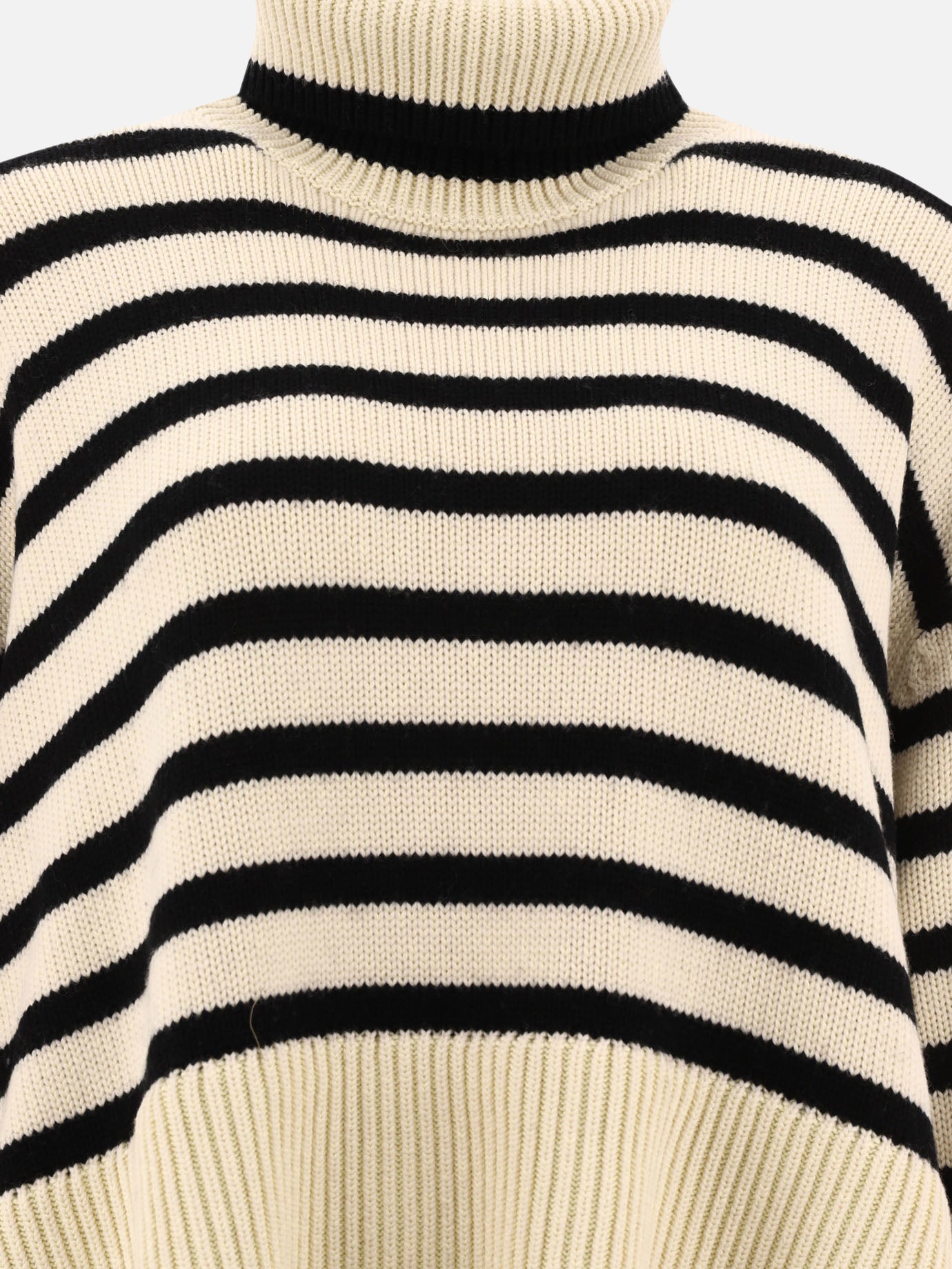 Toteme "Signature Stripe" turtleneck sweater White