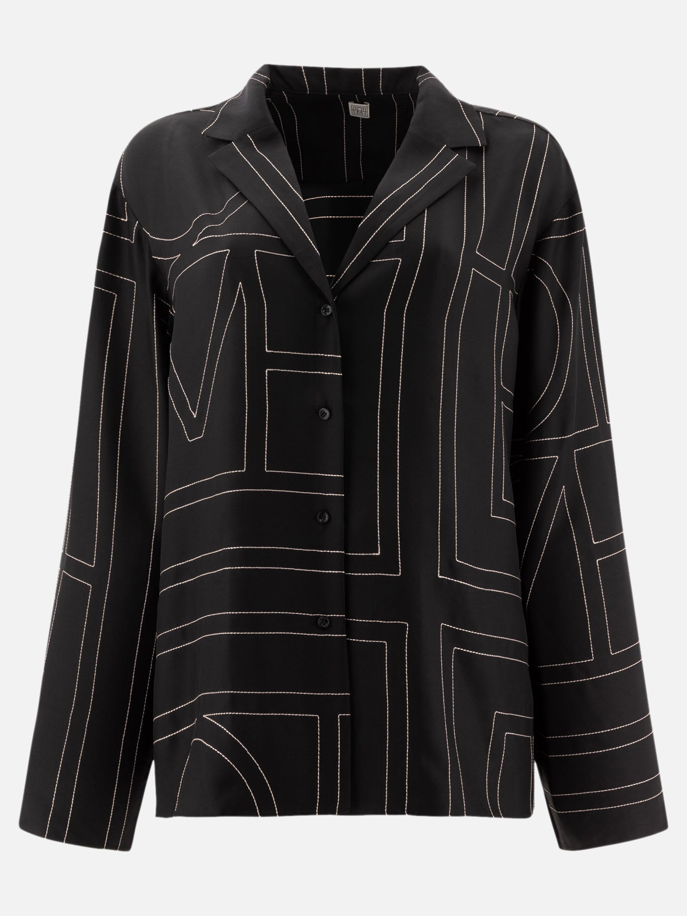 Toteme "Monogram" pj-style shirt Black