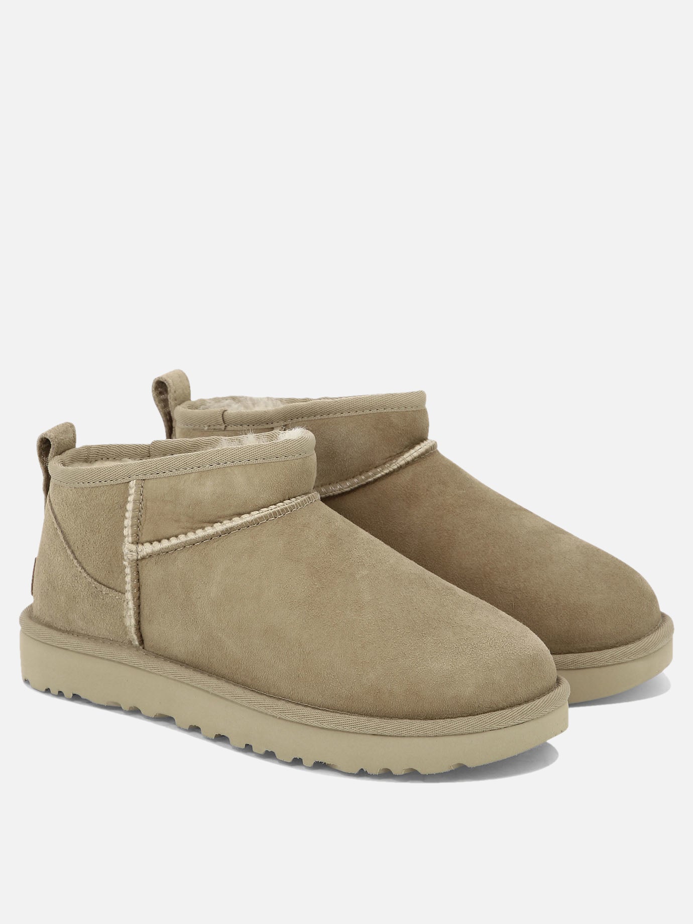 Ugg "Classic Ultra Mini" ankle boots Beige