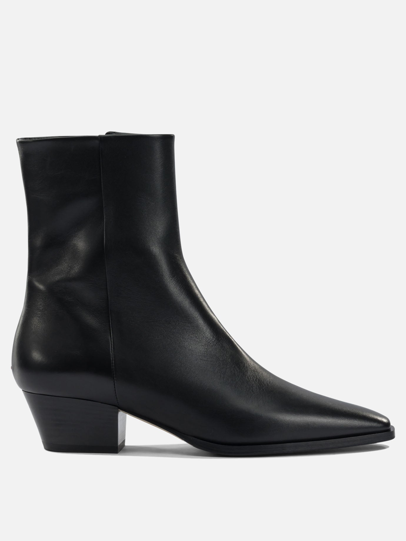 Zipped boots 100% leather - 70% leather 30% rubber  Black - Aeyde Women | PDP | VIETTI Online Store | Zoom-Modal
