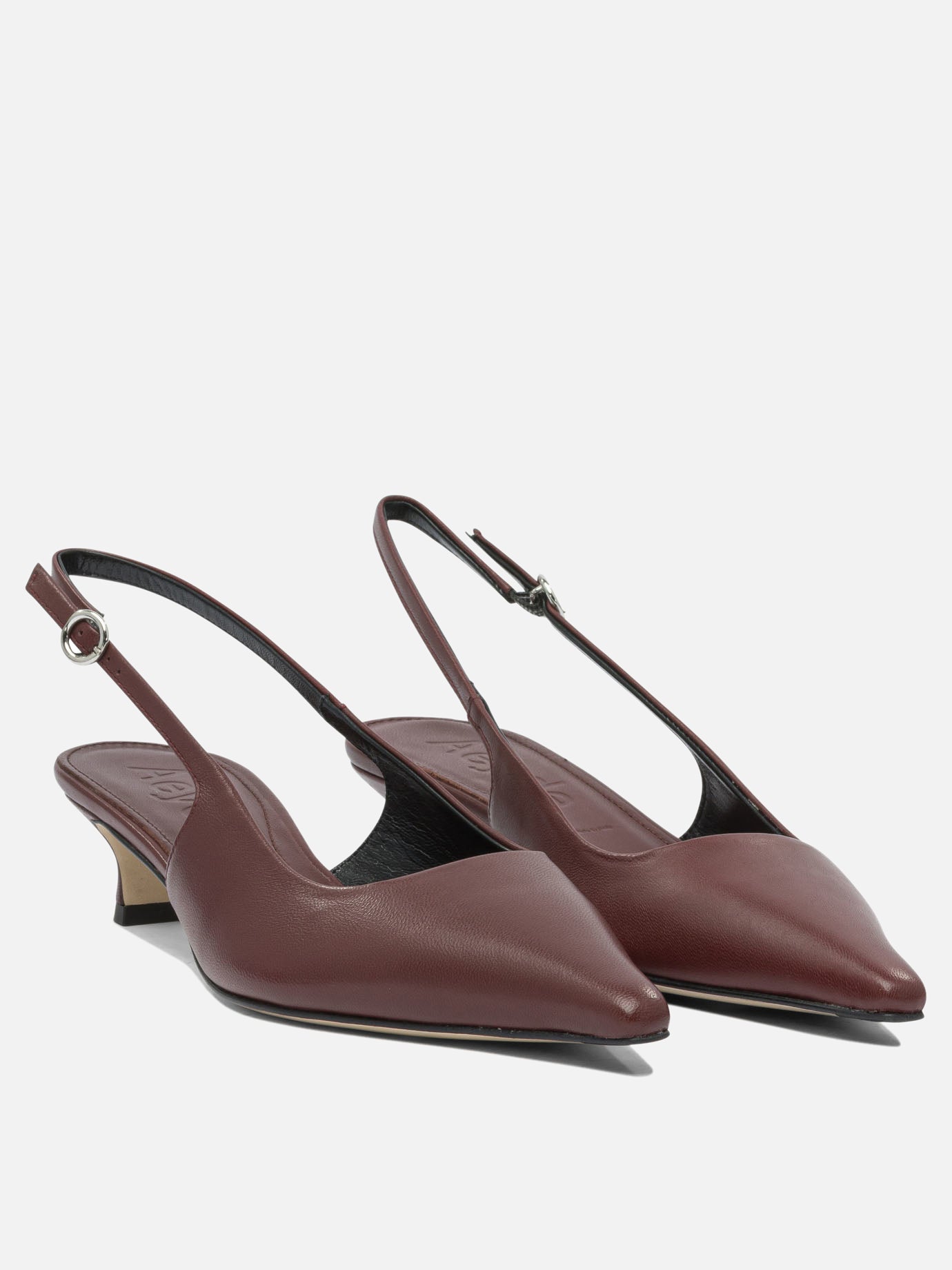 Slingback 100% leather - 70% leather 30% rubber  Bordeaux - Aeyde Donna | PDP | VIETTI Online Store | Zoom-Modal_2
