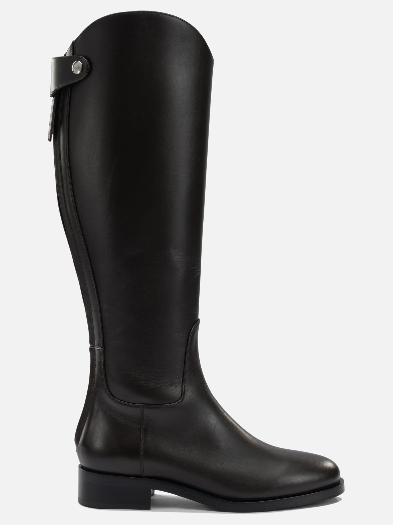 Knee-high 100% leather - 70% leather 30% rubber  Brown - Aeyde Women | PDP | VIETTI Online Store | thumbnail