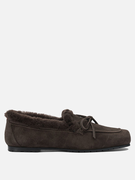 Mocassini 100% cow suede leather - 100% leather  Marrone - Aeyde Donna | PLP | VIETTI Online Store 
