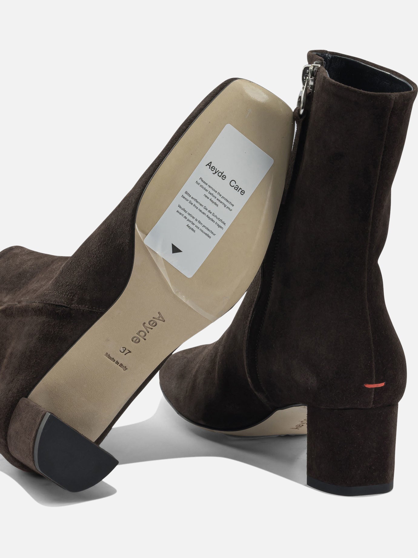 Stivaletti con zip 100% leather - 100% leather  Marrone - Aeyde Donna | PDP | VIETTI Online Store | thumbnail_5