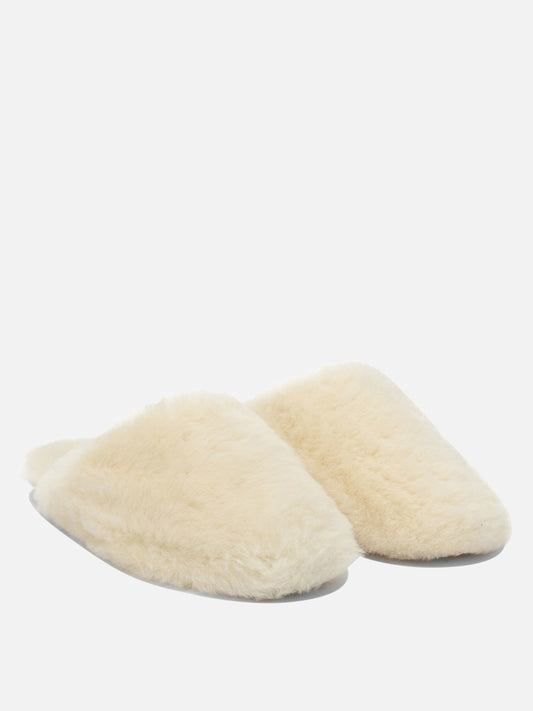 Slipper 100% shearling on calf leather - 100% leather  Bianco - Aeyde Donna | PLP | VIETTI Online Store | 2
