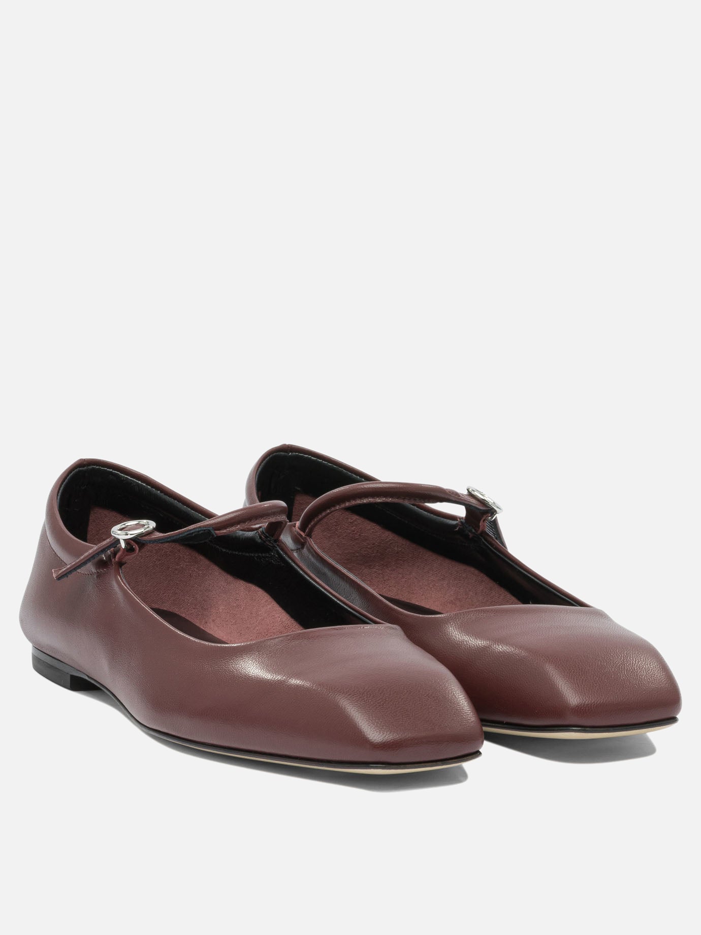 Mary Jane ballet flats 100% leather - 100% leather  Bordeaux - Aeyde Women | PDP | VIETTI Online Store | thumbnail_2