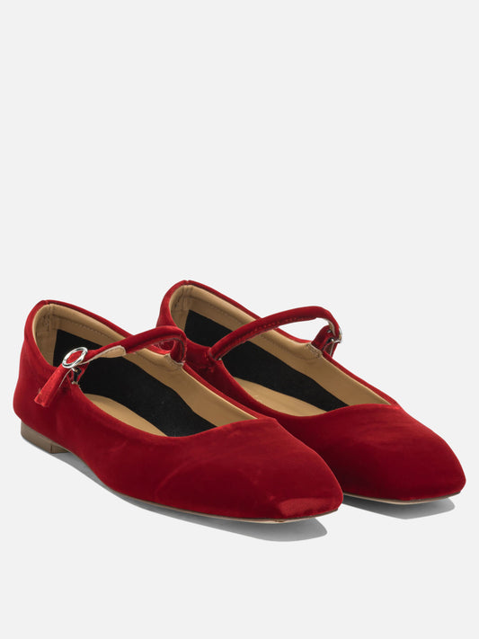 Ballerine Mary Jane 100% velvet - 100% leather  Rosso - Aeyde Donna | PLP | VIETTI Online Store | 2
