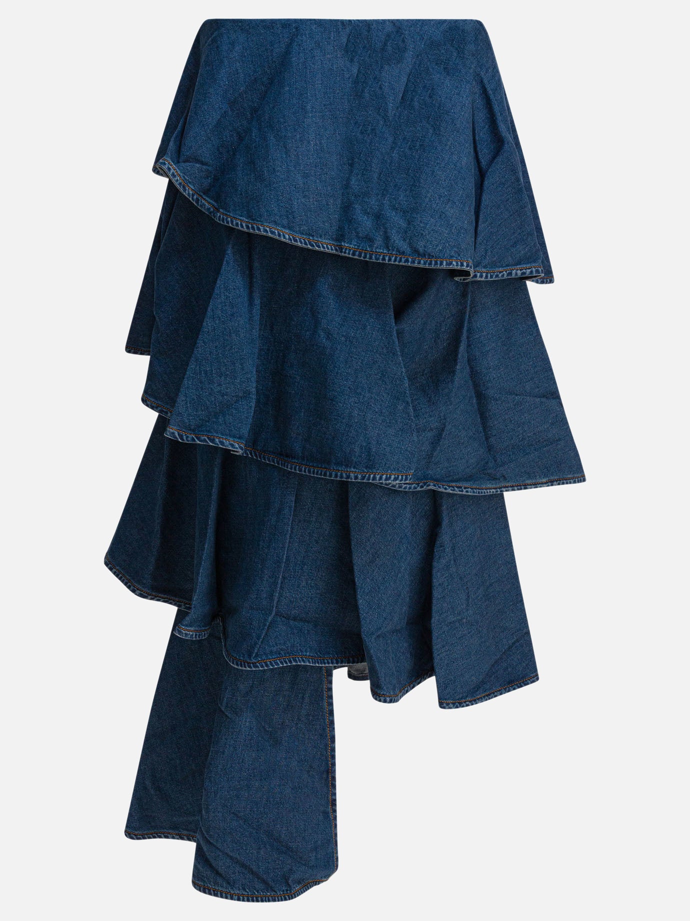 Gonne midi Solid colour  Blu - Alaïa Donna | PDP | VIETTI Online Store | Zoom-Modal
