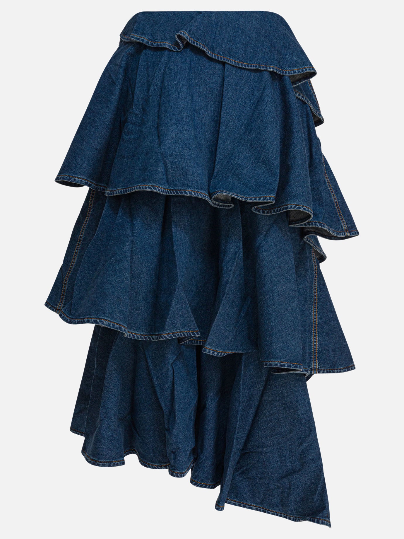 Gonne midi Solid colour  Blu - Alaïa Donna | PDP | VIETTI Online Store | Zoom-Modal_2
