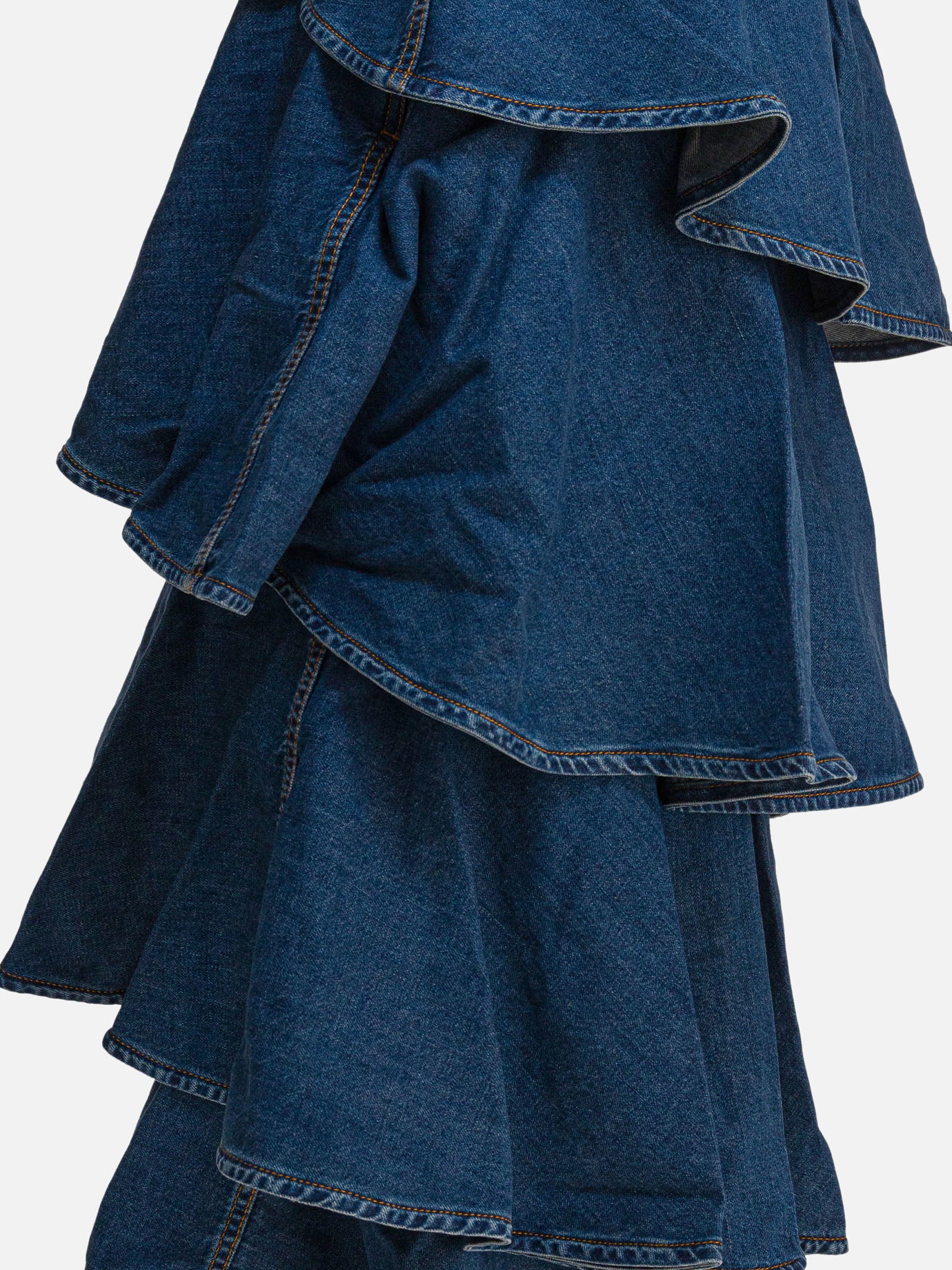Gonne midi Solid colour  Blu - Alaïa Donna | PDP | VIETTI Online Store | thumbnail_4