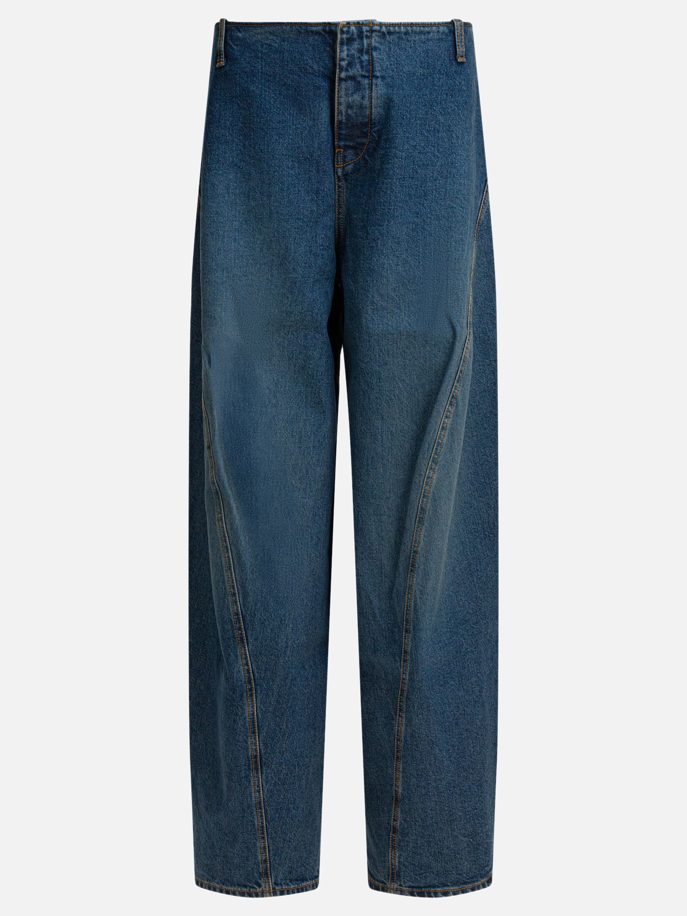 Jeans a gamba larga Solid colour  Blu - Alaïa Donna | PDP | VIETTI Online Store | Zoom-Modal
