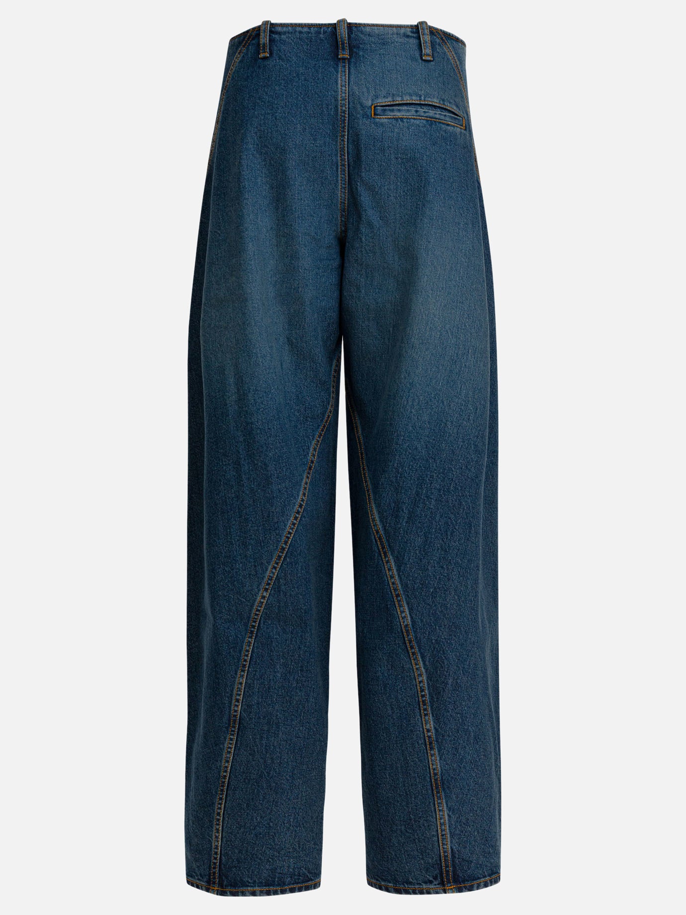 Jeans a gamba larga Solid colour  Blu - Alaïa Donna | PDP | VIETTI Online Store | Zoom-Modal_2

