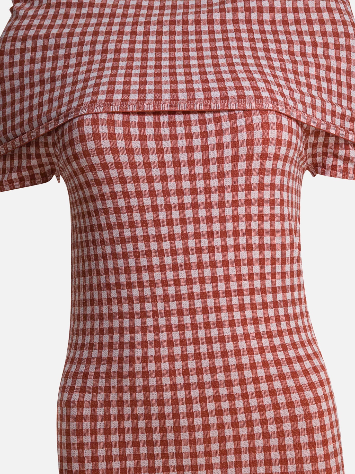 Midi dresses Gingham  Pink - Alaïa Women | PDP | VIETTI Online Store | thumbnail_3