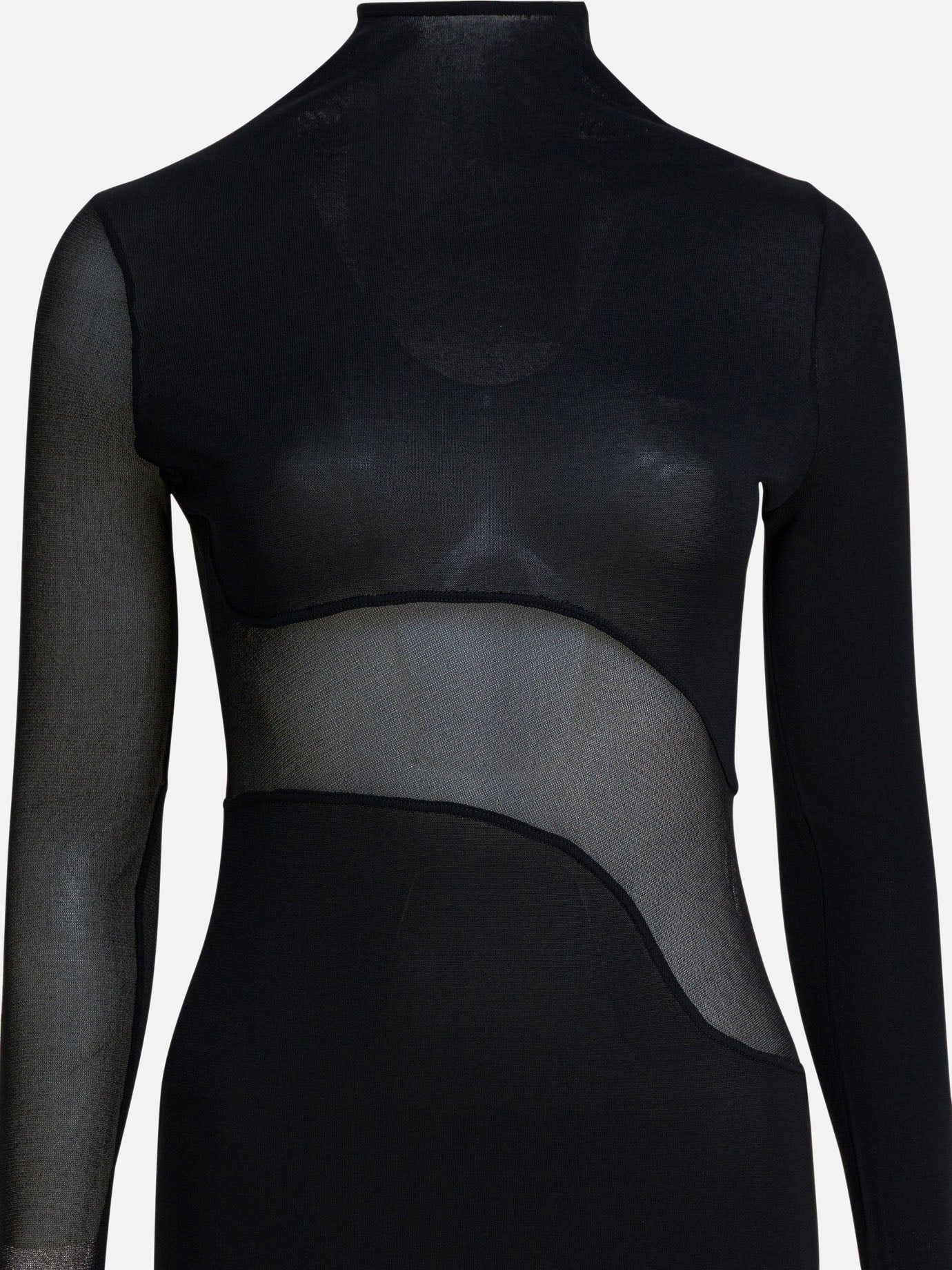 Abiti lunghi Solid colour  Nero - Alaïa Donna | PDP | VIETTI Online Store | thumbnail_3